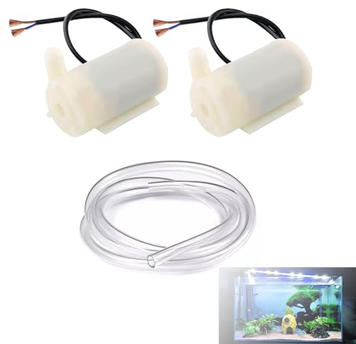 Mini Pompe Submersible DC,Ensemble Mini Micro Pompe À Eau Submersible,Submersibles Pump,Micro Pompes,Mini Pompes Submersibles,pour Aquarium Fontaine Aquarium,Jardin,Plante,Fleur