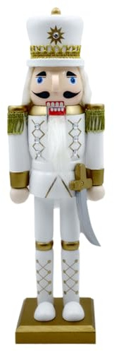 Soldat Casse Noisette 30 Cm Figurines De Casse Noisette Traditionnelles Noël Ornement Noël Décoratif Sur Support En Bois Pour Enfants Collectionneurs Décorateurs Maison Donateurs (Édition couteau)