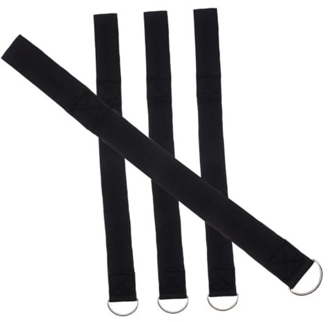 4pcs Toddler Stroller Handle Leash Black for Stroller | Soft Neoprene with Iron Fitting, Easy to Use Secure Attachment, Baby and Parents Accessory Pack