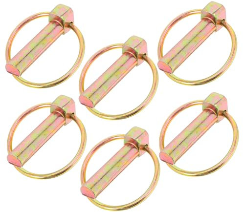 Alipis 6pcs Locking Safety Pins Anhängerverriegelungsnadel Für Anhänger Und Traktoren Hochleistungsbefestigungen Für Sichere Anhängerkupplung Anhänger -anhänger -anhängernadel