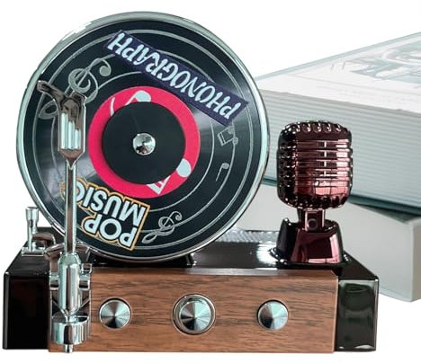 Record Player Car Air Freshener | Air Fresheners Vent Clips - Solar-Powered Creative Retro Aromatherapy Decoration for Automotive Use