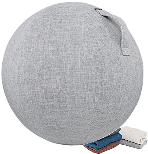 Ergonomischer Schweizer Ball Bürostuhl für Schwangerschaft Geburtstag Mädchen oder Junge Bloon Ball Sitz für Zuhause und Büro (Hellgrau 65cm)