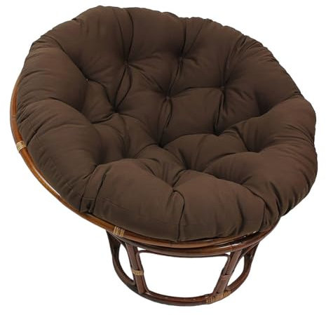 xinwanhong Papasansessel Kissen 40/50/60/80/100/120cm Outdoor, Hängesessel Kissen Sitzkissen für Hängesessel Garten Rund Wasserdicht, Sitzkissen Hängesessel Sitzkissen Outdoor Indoor,Braun,100x100cm