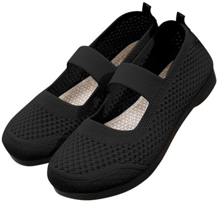 2025 Zapatos Planos Mujer Comodos Vestir Verano Bailarinas Elegentes Comodas Entretiempo Zapatillas Deportivas sin Cordones Slip On Calzado Barefoot Casual para Caminar Transpirables Antideslizante