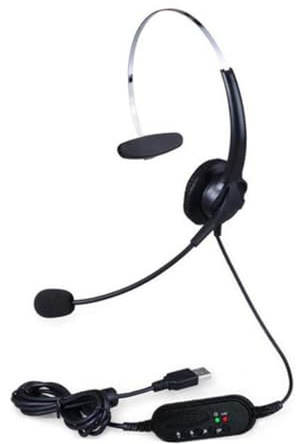 XAGMODSHN Auriculares de teléfono con cable con micrófono, centro de llamadas, auriculares con cancelación de ruido, auriculares USB con micrófono para llamadas de oficina y juegos