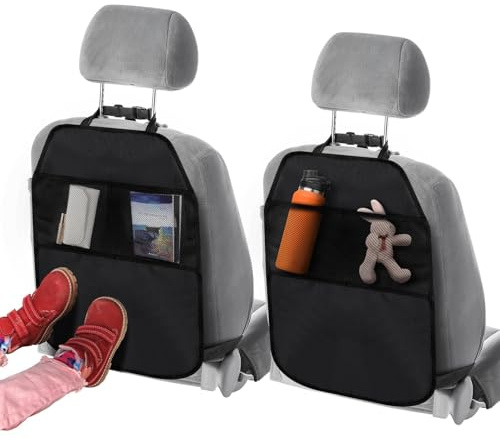 2 Pcs Auto Rückenschutz für VW Touran 2 (II) 5T I 2015-2024, wasserdichte Oxford Stoff schoner für Die Rückseite der Vordersitze Kinder Anti Schmutzig