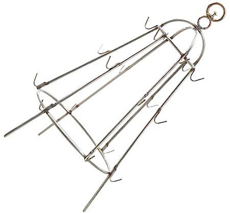 WEKADRIN Support Barbecue Suspendu Acier Inoxydable Rack Grill et Pratique pour Cuisson Extérieure Facile à Nettoyer et Ranger