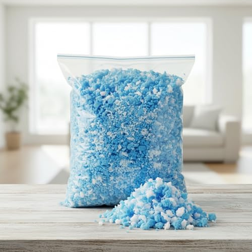 DURAFOAM High Density Shredded Foam Filling – Cushion, Bean Bag, Upholstery & Pet Bed Refill – Soft Supportive Polyurethane – 10kg