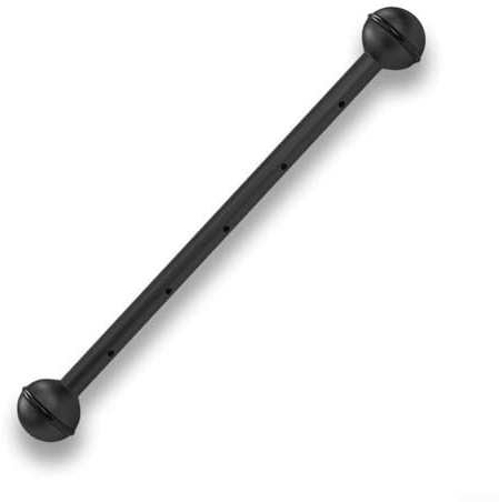Yuanpgky Poteau lumineux sous-marin pour la plongée, support de lampe de poche en alliage d'aluminium avec double tête sphérique, diamètre de la boule de 25 mm, compatible avec appareil photo et