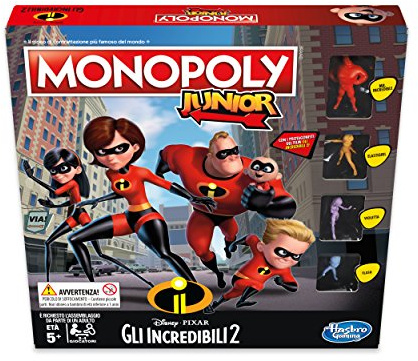 Hasbro Monopoly – Junior Los Increíbles 2 (Disney Pixar), E1781103