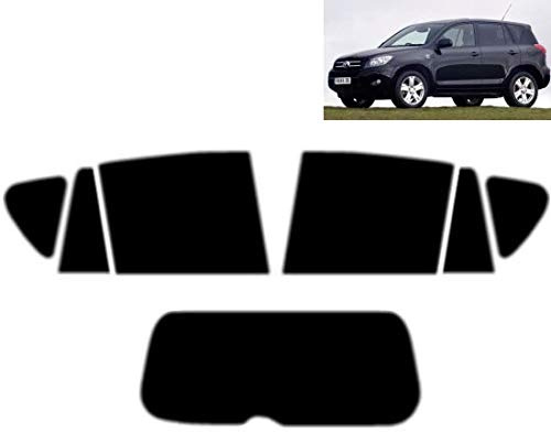 Passgenaue Tönungsfolie für RAV 4 5-Türen 2006-2008 Heck/Seitenscheiben (20% Schwarz)