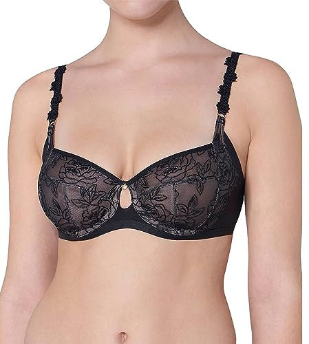 Triumph Wild Rose Florale Bügel-BH 10180779 Gr. 90G, Schwarz