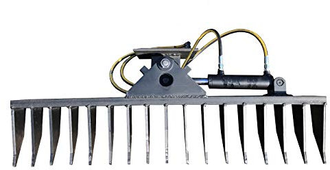 Roderechen Universal Platte Hydraulisch schwenkbar Wurzelreche Minibagger Rechen Breite 100cm