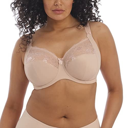 Elomi Women's Morgan Underwire Banded Stretch Lace Bra Full Coverage, Sahara, 36K UK
