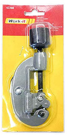 Tagliatubi a rotella 3mm d. 28 con svasatore per tubo in rame politilene e acciaio