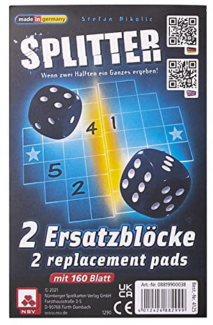 NSV - 4125 - Splitter - Ersatzblöcke - Würfelspiel