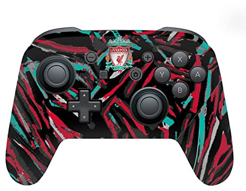 Head Case Designs Officially Licensed Liverpool Football Club Abstract Brush Art Vinyl Sticker Gaming Skin Decal Cover Compatible With Nintendo Switch Pro Controller