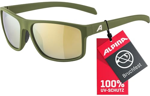 ALPINA NACAN I - Verspiegelte und Bruchsichere Sonnenbrille Mit 100% UV-Schutz Für Erwachsene