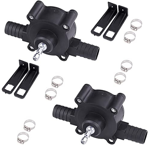 2 Stück Elektrische Bohrpumpe, Wasserpumpe Dieselpumpe Elektrobohrpumpe Diesel Pumpe Wasser Benzinfest Elektropumpe Bohrmaschine Pumpe für Wasser Flüssigkeit Öl Bohrmaschine Diesel