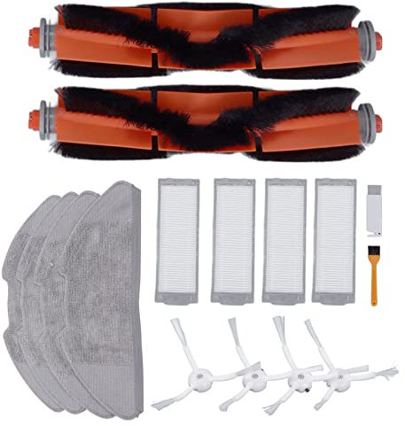 Jerliflyer Robot Vacuum Mop Replacement Kit for Xiao Mi Mi Robot Vacuum Mop 2 Lite 2 Pro MJSTL MJST1S, Includes Filter and Brush Accessories