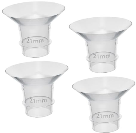 SHOWERORO 4stücke Teilige Ersatzflanscheinsätze Für Milchpumpen Silikonflanscheinsätze Kleine Flanscheinsätze Für Ersatzteile Durchsichtige Flanscheinsätze Für Tragbare Milchpumpen