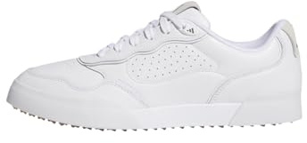 adidas Hombre RETROCROSS 25 Spikeless Golf Shoes, Cloud White/Grey Six/Gum, 42 EU