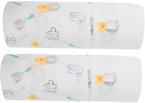 FRCOLOR 2rotoli Strofinacci Monouso Da Cucina in Non Pervare Piatti e Ciotole Senza Graffiare Le Superfici Per Pulizia e Rimozione Di Grasso Uso Versatile Per Mobili Sicuri e Pratici Per c