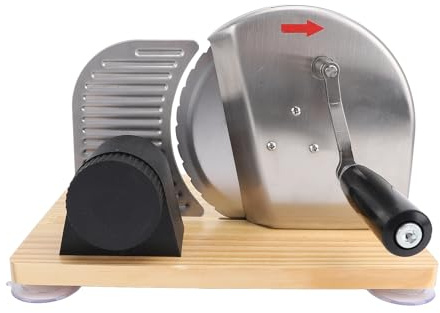 NOENNULL Brotschneidemaschine, Manuelle Brotschneidemaschine, Einstellbare Dicke, Brotschneidemaschine mit Handkurbel, Lebensmittelschneidemaschine für Selbstgemachtes Brot