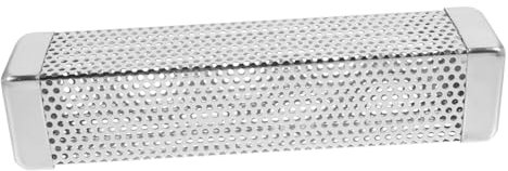 BEBEMOKO Caja Ahumadora para Barbacoa De Acero Inoxidable Accesorio Resistente para Virutas De Madera Compatible con Parrillas De Gas Superficie Pulida y Gran Capacidad para Efecto Ahumado