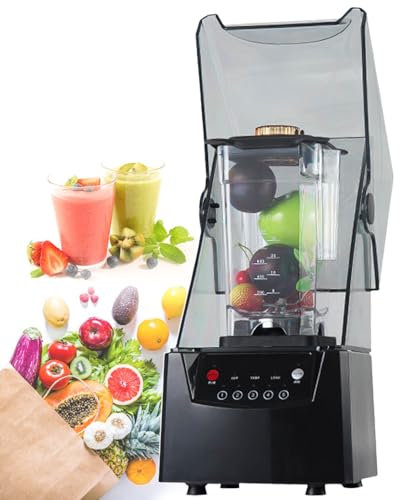 Frullatore Professionale Per Frullati - Tritaghiaccio Professionale Da 2200 W Con Cassa Insonorizzata, 5 Programmi Preimpostati E Capacità 1,8 L, Per Bar, Ristoranti, Frullati