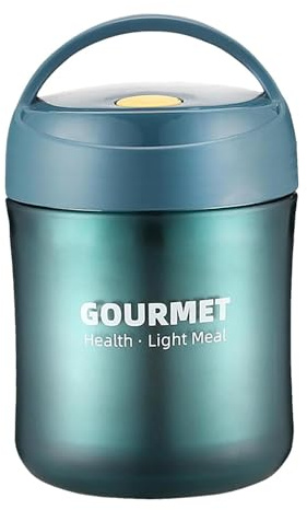 Generisch Récipient isotherme pour aliments 500 ml - En acier inoxydable - Pour et adultes - Pour soupes, porridge pour bébé - 500 ml