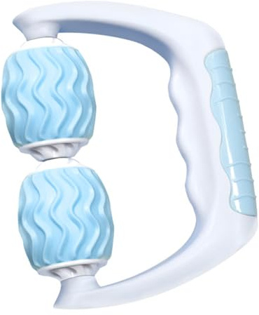 Healvian Tragbare Massage Rollmassagegerät Muskelentspannungsrolle aus Langlebigem Material Ergonomisch für Rücken Nacken Arme Beine Wellness und Sport
