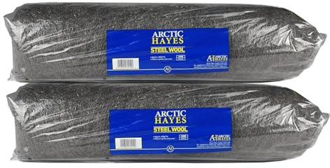 Arctic Hayes Laine d'acier de qualité moyenne, 2 rouleaux de 450 g chacun