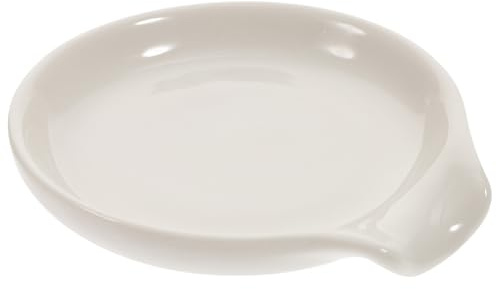 MUELODSIC Porta Cucchiaio in Ceramica Elegante per Tavola da Pranzo Supporto per Mestolo e Cucchiaio da Riso Poggia Utensili Resistente e Decorativo per Cucina e Ristorante