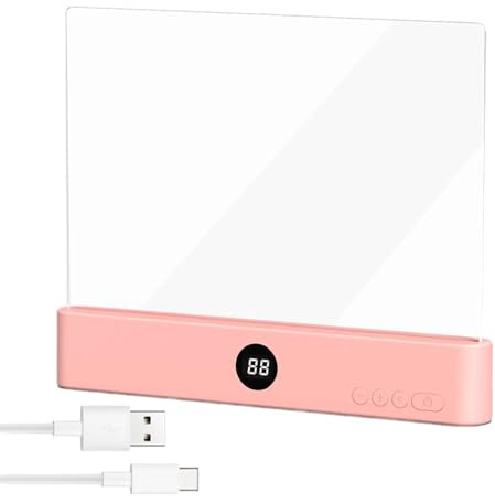 Huayeex Buch Leselampe - 18,5 X 15,3 CM | LED Buchlampe Mit 3 Farben Und Timer, Smart LED Panel Booklight, Tragbare Flaches Buchlicht Zum Lesen Im Bett Bei Nacht
