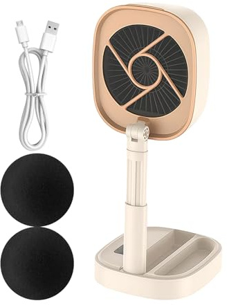 Portable Kitchen Exhaust Fan Rechargeable Folding Air Purifier | 5 Speed Portable Range Hood for Kitchen for Oven Stove Cooktop Cooking Grease Filtration Indoor Air Quality Outdoor
