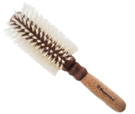 Rundbürste mit Wildschweinborsten, groß, mit Korkgriff, 65 mm, Blond Rundbürste L 26/65 mm