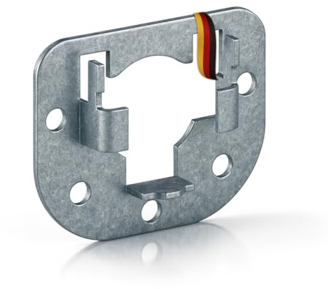 markiso® Rolladen Klauenlager verzinkt mit Sicherungsbügel, Rolladenlager Rollladenbefestigung 12mm Bolzen