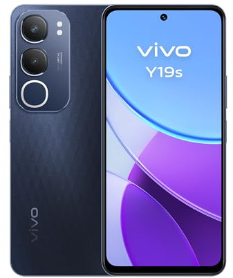 Vivo Y19s, Móvil 6+6GB RAM Extendida, 128GB ROM, Pantalla superbrillante 6.68” 90Hz, Cámara Principal de 50 MP, Modo Noche con IA, Batería de 5150 mAh, Flashcharge 44W, NFC, Smartphone Android, Negro