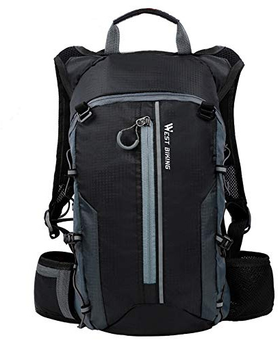 Belupai Wasserrucksack 10L Schwarz Radfahren, Klettern Hydration Rucksack