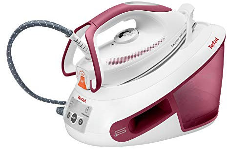 TEFAL SV8012 EXPRESS ANTI-CALC Potente Ferro da Stiro, Generatore di Vapore da 6,2 bar Con Raccoglitore di Calcare Rimovibile e Piastra Durilium Airglide Autopulente