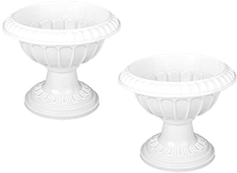 Cabilock 2stücke Grecian Blumenkübel Hochwertige Kunststoff-pflanzgefäße Im Europäischen Stil Für Hochzeiten Und Dekoration Vielseitige Pflanzschalen Für Innen Und Außenbereich