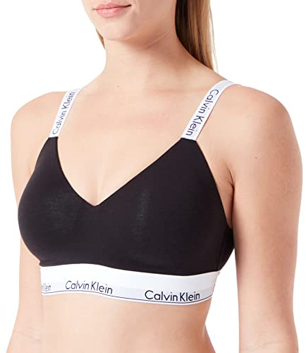 Calvin Klein Women Bralette Stretch, Black (Black), L