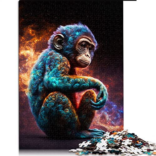 Puzzles 1000 Teile Puzzles für Erwachsene Kinder Tier Monkeydaab Puzzle für Erwachsene Holzpuzzle Herausforderndes Spiel (Größe 50x75cm)