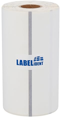 Thermodirekt-Folienetiketten - 101,6 x 152,4 mm - 105 wasserfeste Logistik Thermoetiketten als Versandaufkleber auf 19 mm Kern für mobile Drucker