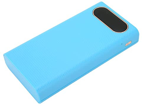6x21700 Batteria Banca di Potere Caso FAI DA TE Banca di Potere 6x21700 Batteria Banca di Potere Caso Scatola di Batteria FAI DA TE Power Bank Box con Display LCD per Telefono Blu