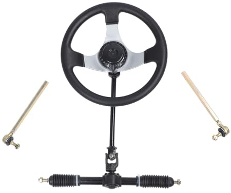 DOACT Go-Kart-Lenkrad-Set, Universelle Passform, Präzise Steuerung, 300 Mm Metall-UTV-Lenkrad-Montageset für 110 Cc, 125 Cc, 140 Cc, 150 Cc Fahrzeuge, DOACTs4pnzt3xfm