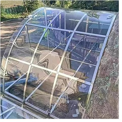 VXHCS Polycarbonat-Dachplatte, Klare Acrylkunststoffplatte, Regensichere Dachabdeckung, 0,04in Tageslichtpanel, für Gewächshäuser, Schuppen(1.2x5m)