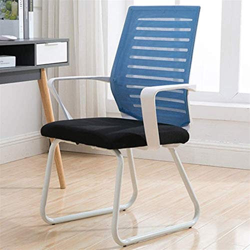 PLHBVDFWE Bürostuhl, Rückenlehnenstuhl, Bürostuhl, Bogenfuß, Netzkissen, Sitz, Ergonomie, niedrige Rückenlehne, Computerstuhl, Haushalts-Lernstuhl für Schlafzimmer, Büro