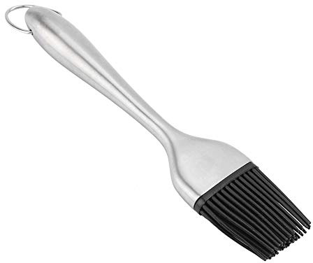 Cepillo de Pastelería, Cepillo de Alimentos Pincelado Bastón de Hojalata Pincelado Pincelas BBQ Acero Inoxidable para Cocción